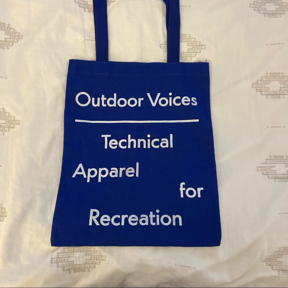 Outdoor Voices Blue Reusable Shopping Tote
